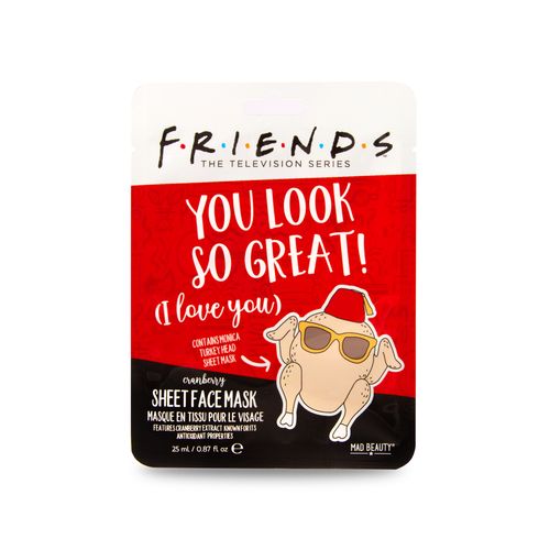 Friends Turkey Sheet Face Mask